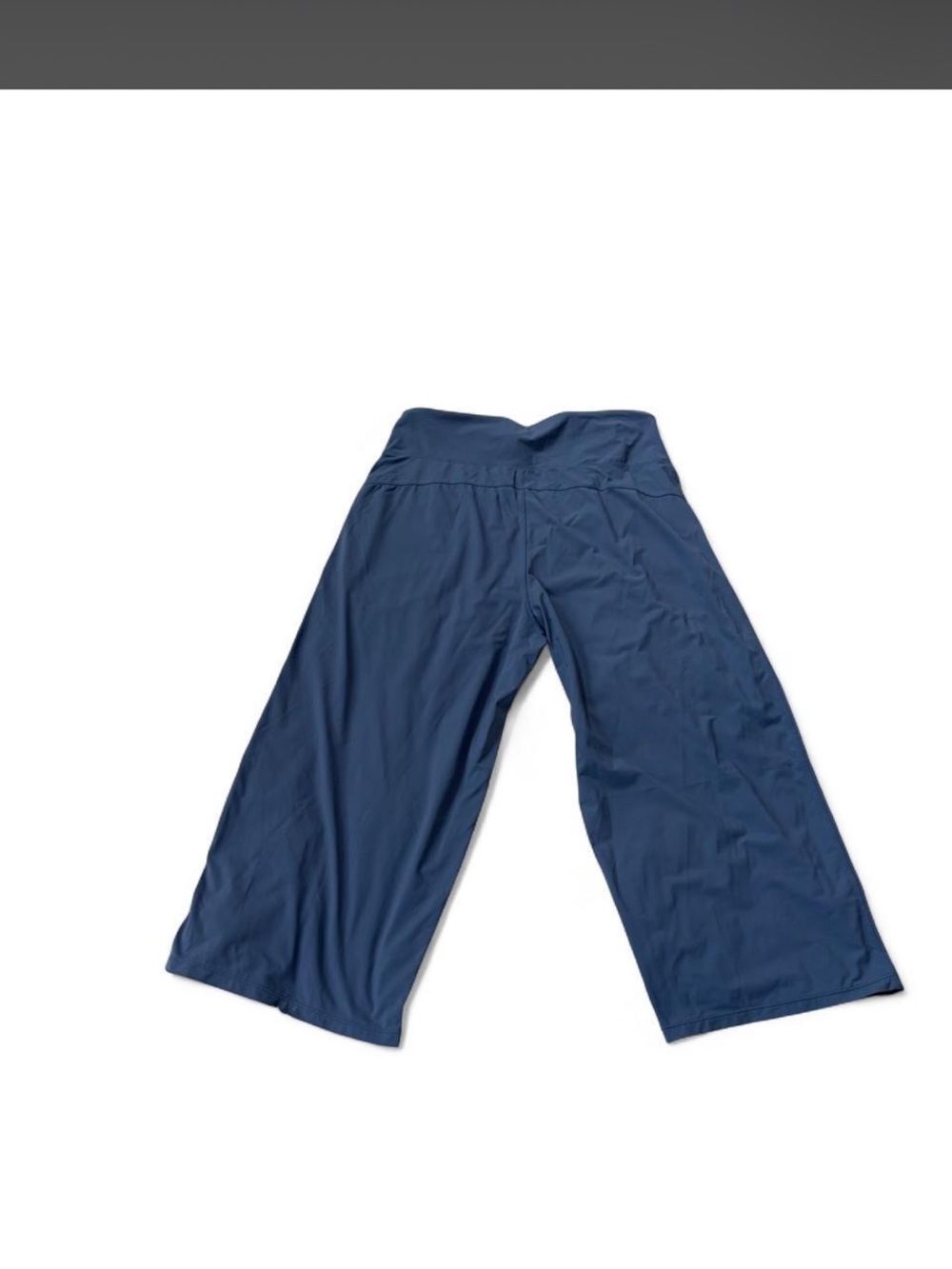 Wide-Leg Navy Women's Capris with Comfort Waistband